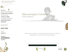 Tablet Screenshot of musicoterapiacolombia.com